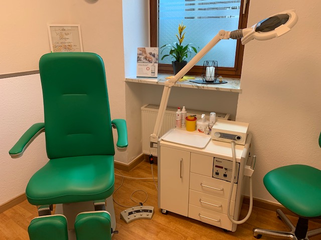 Ausstattung der Podologiepraxis